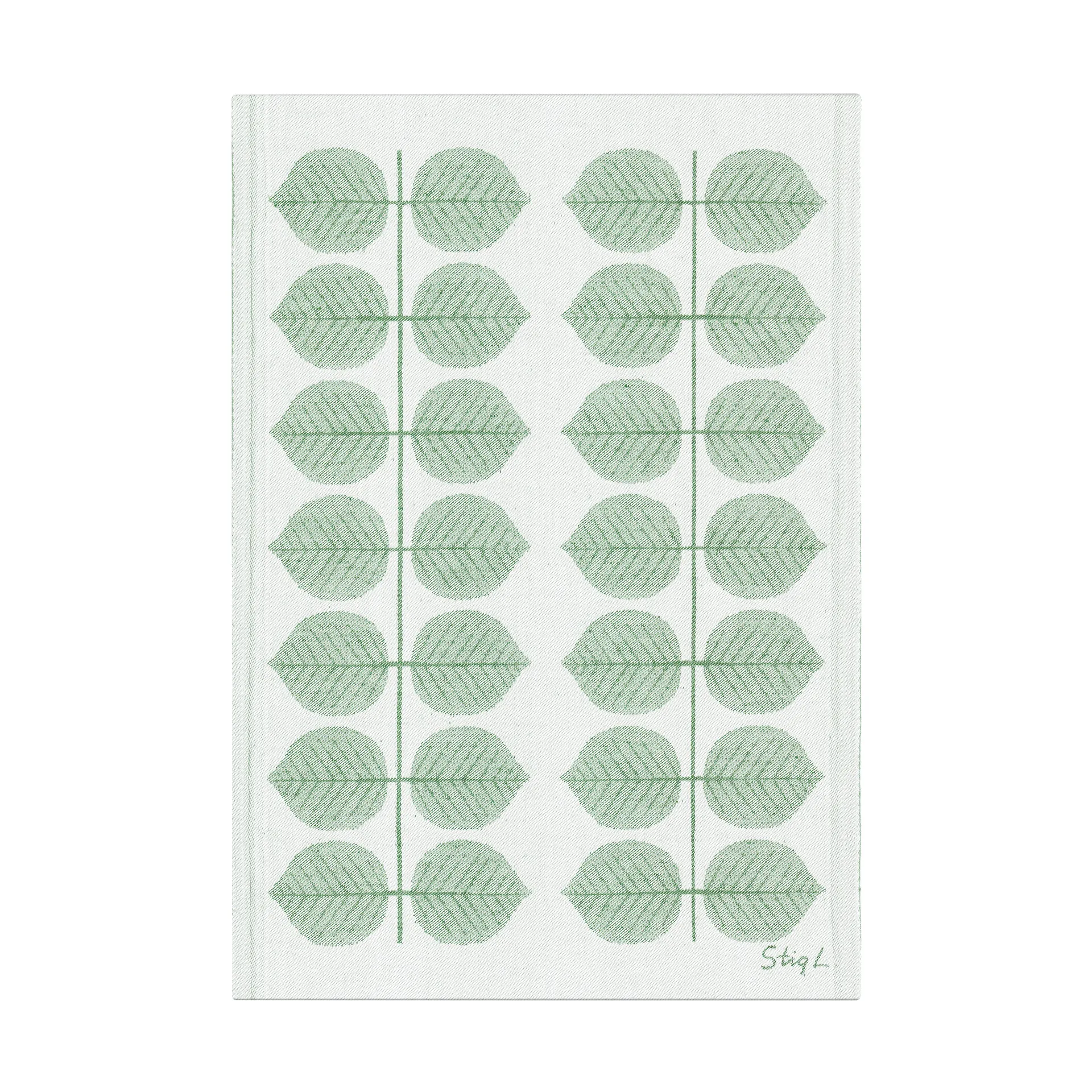 Berså viskestykke 35x50 cm, Grøn Ekelund Linneväveri