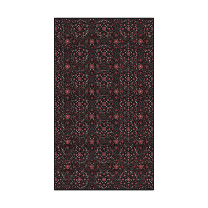 Bettys jul borddug 145x300 cm - Rød-sort - Ekelund Linneväveri
