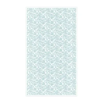 Blomranka borddug - 150x150 cm - Ekelund Linneväveri