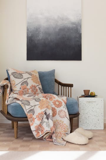 Bodum bomuldstæppe 140x170 cm - Orange - Ekelund Linneväveri
