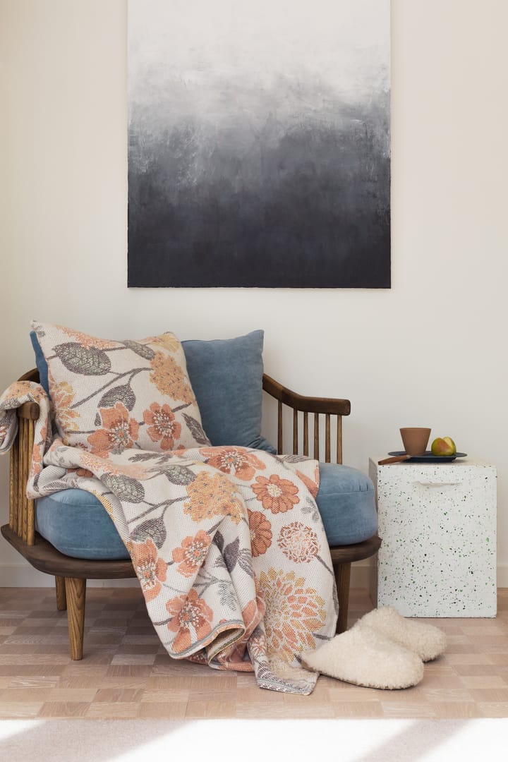 Bodum bomuldstæppe 140x170 cm - Orange - Ekelund Linneväveri