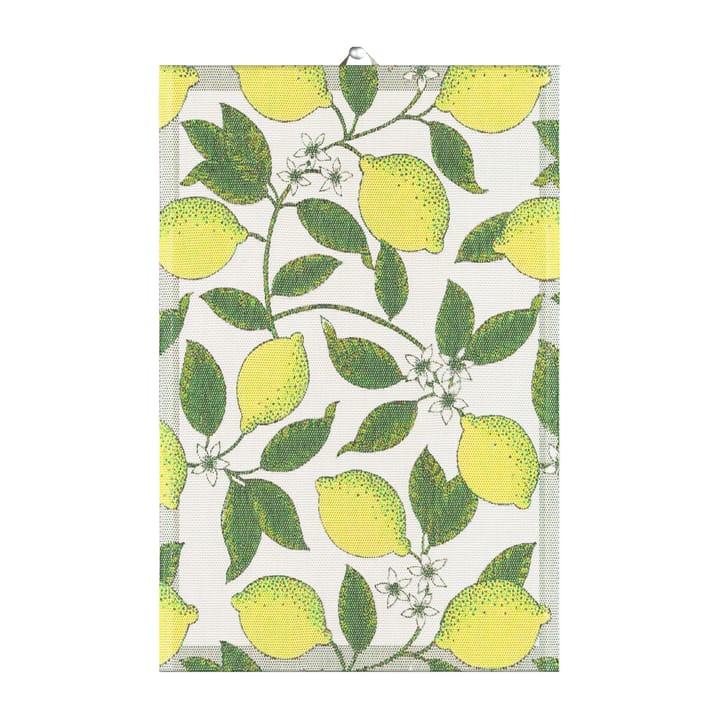 Citroner viskestykke 40x60 cm - Gul - Ekelund Linneväveri