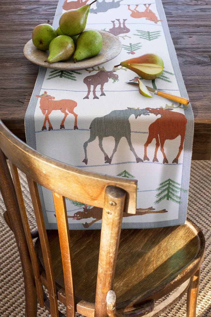 Clumsy moose løber, 35x120 cm Ekelund Linneväveri