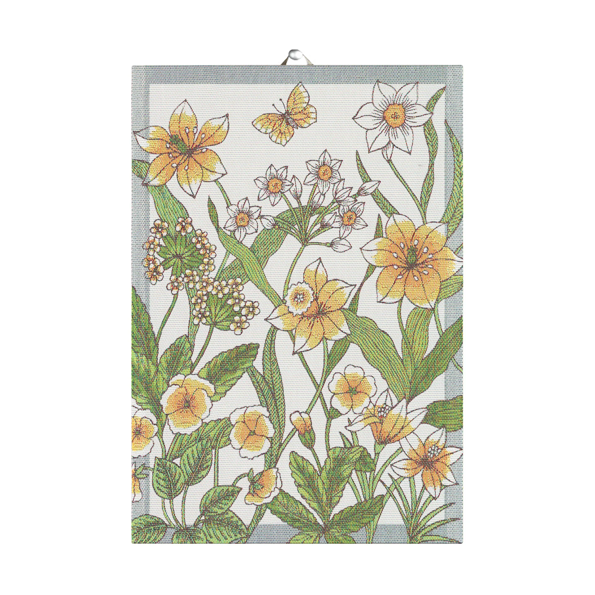 Daffodil viskestykke 35x50 cm, Gul Ekelund Linneväveri