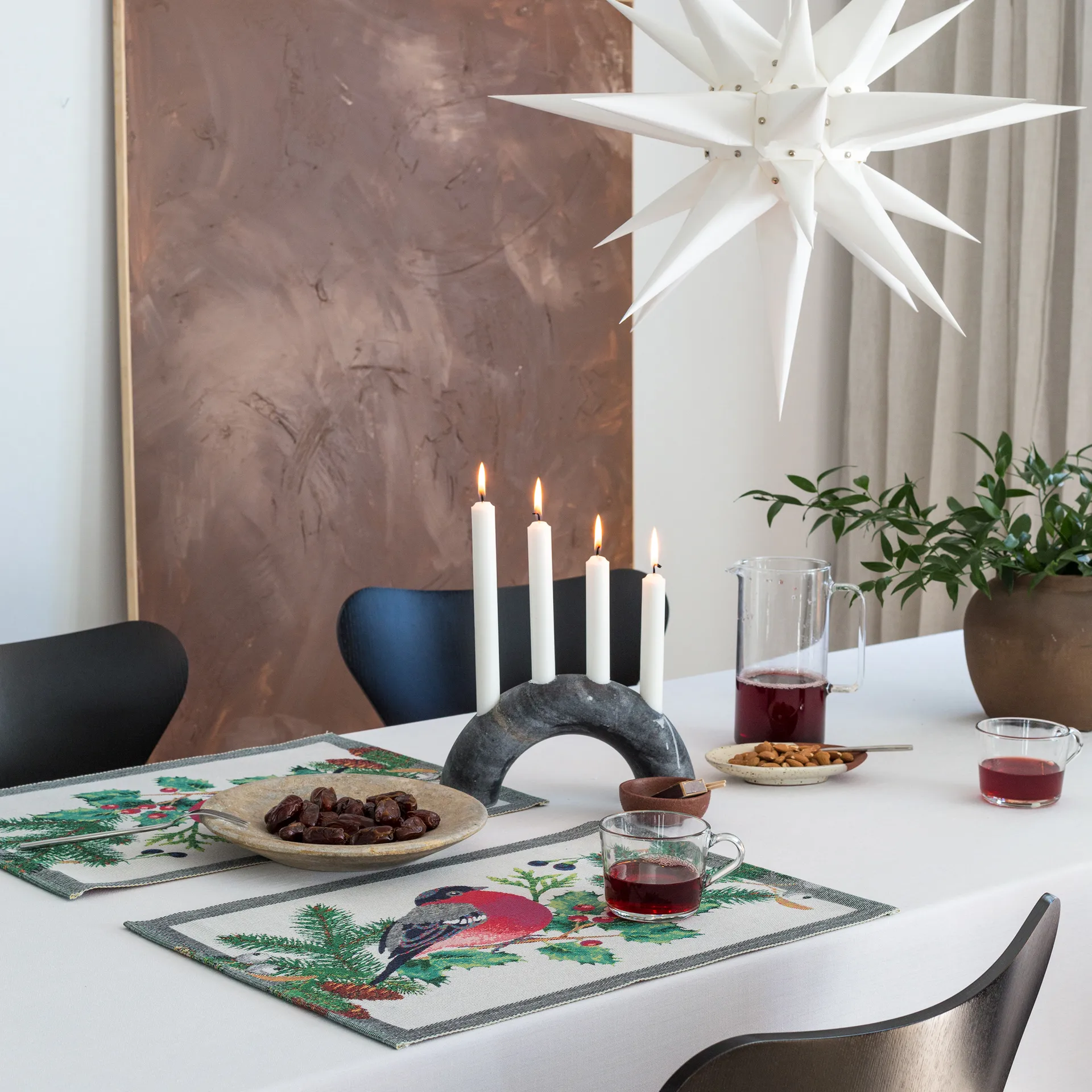 Domherre dækkeserviet 35x48 cm, Multi Ekelund Linneväveri