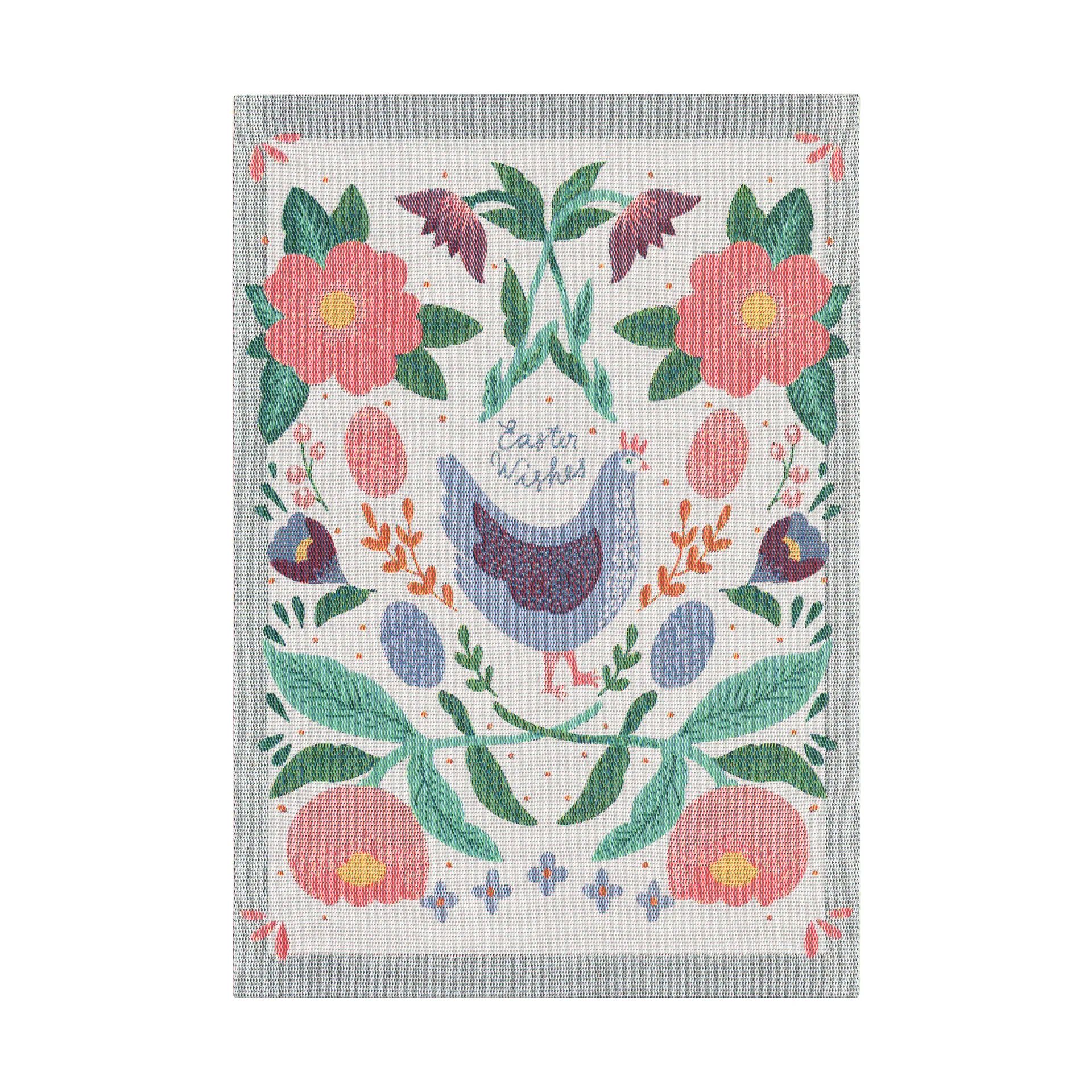 Easter chicken viskestykke 35x50 cm, Multi Ekelund Linneväveri