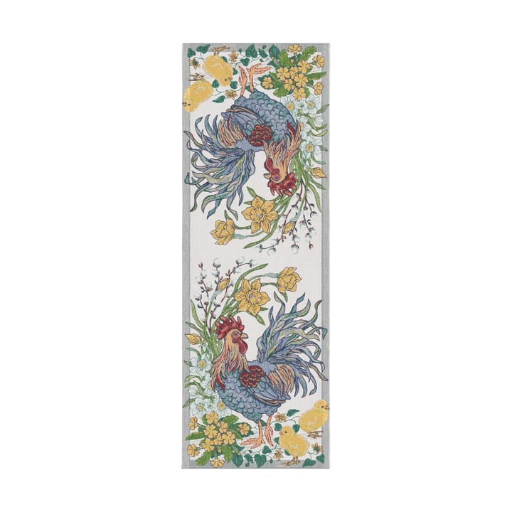 Fjäderblom løber 35x100 cm - Flerfarvet - Ekelund Linneväveri