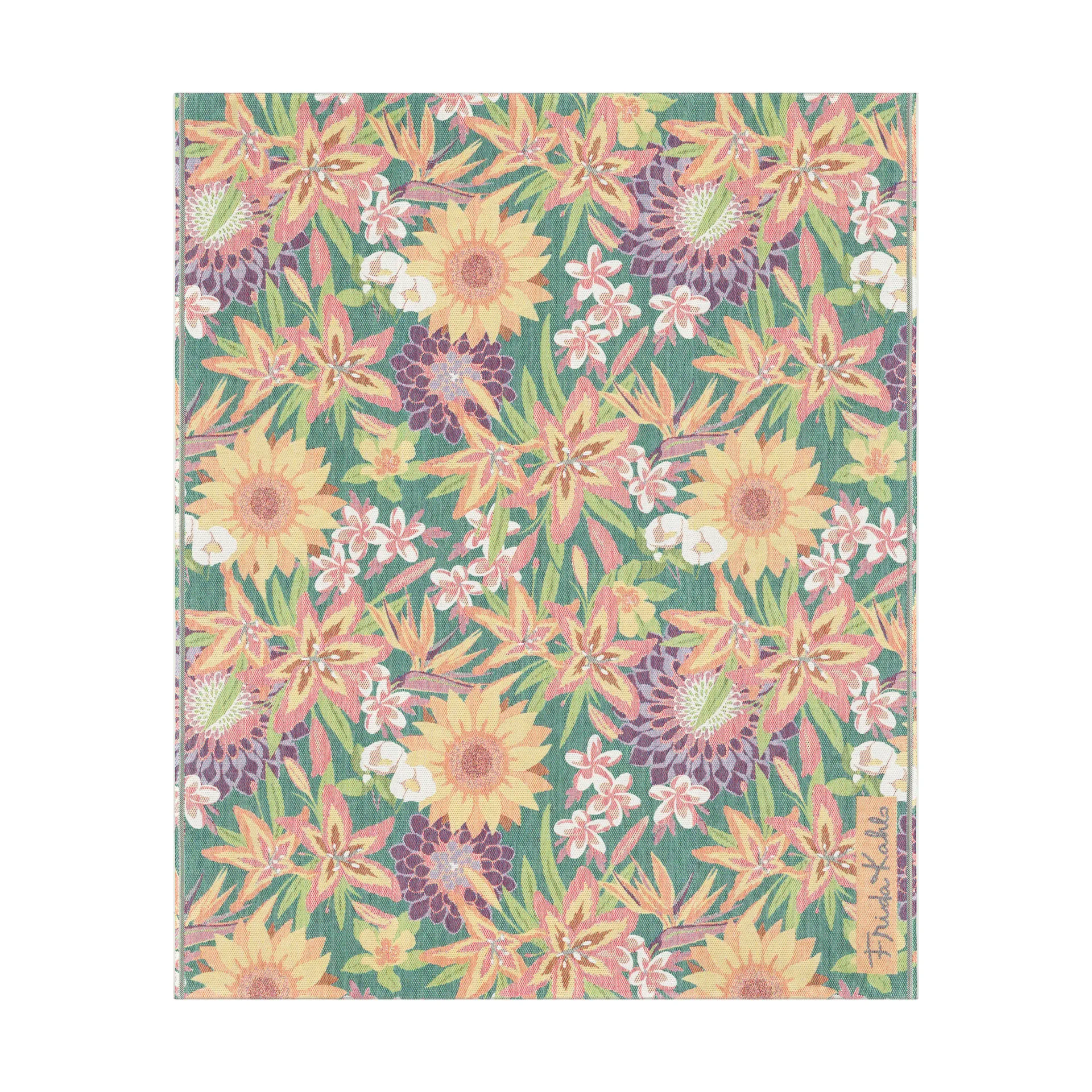 Flores tæppe 140x170 cm, Multi Ekelund Linneväveri