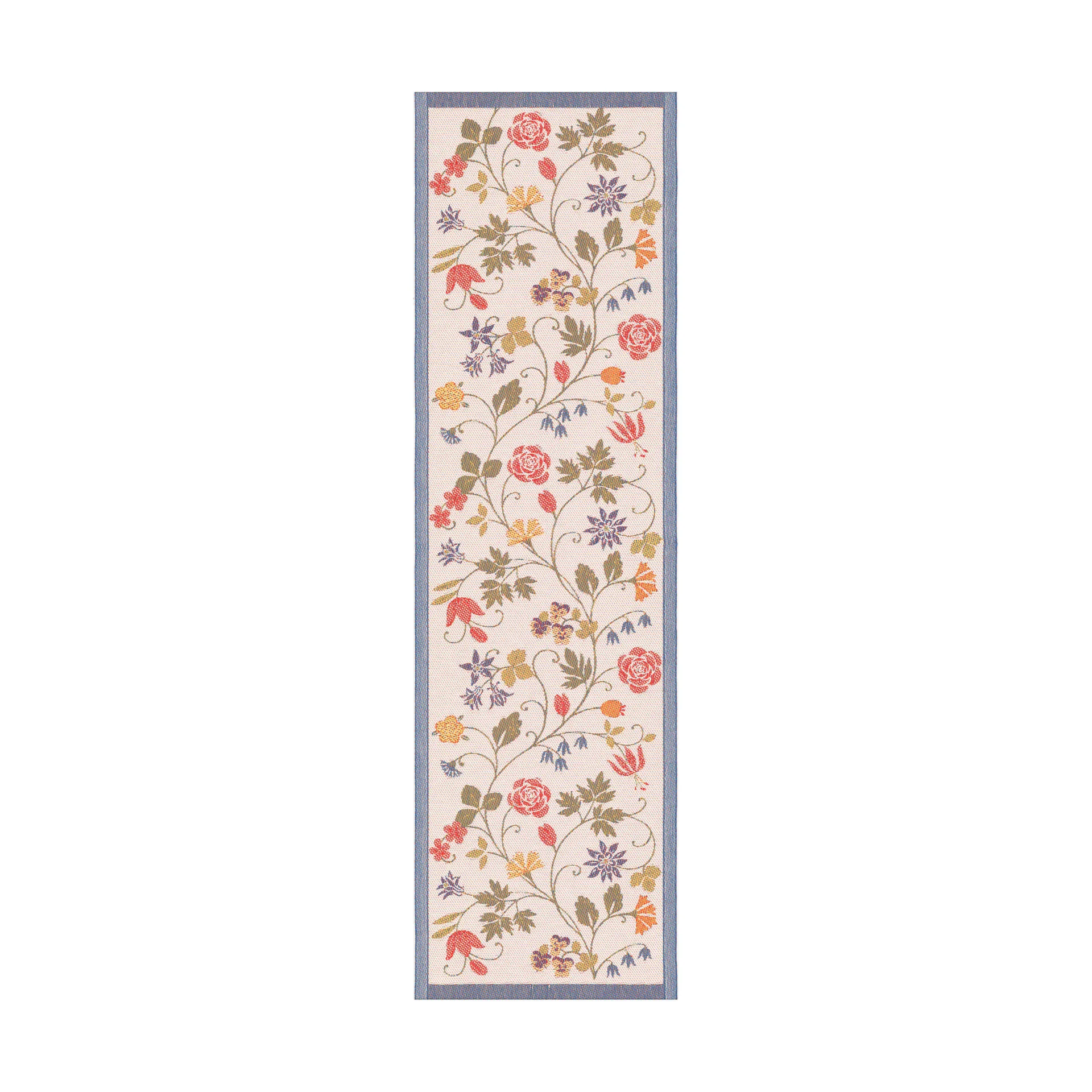 Flower bordløber 35x120 cm, Multi Ekelund Linneväveri