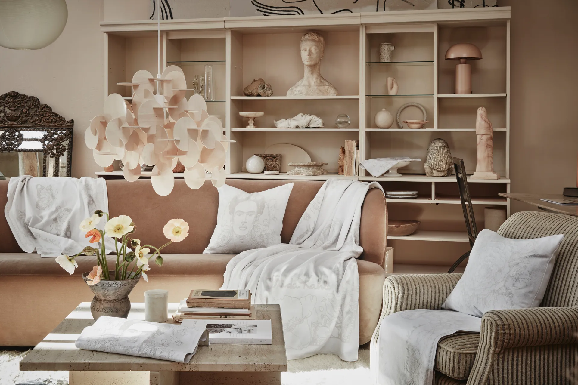 Frida Kahlo babytæppe 72x105 cm, Belleza Ekelund Linneväveri