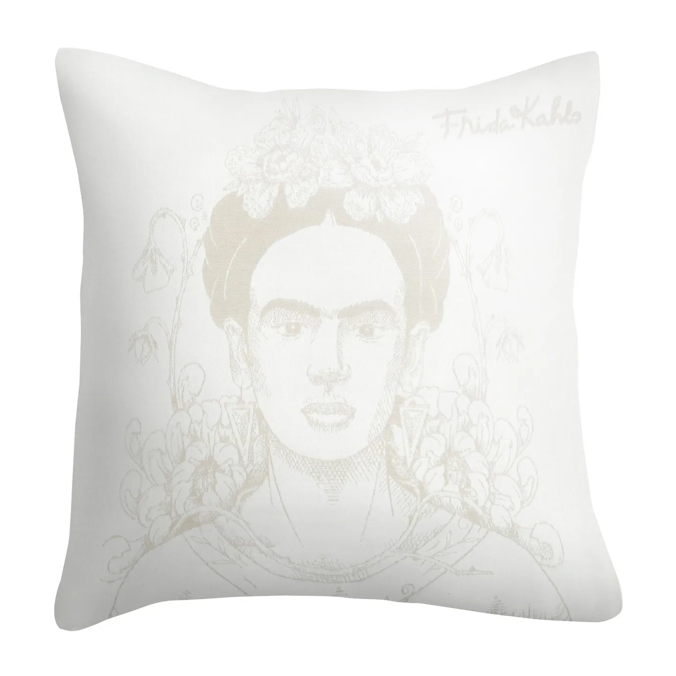 Frida Kahlo pudebetræk 40x40 cm, Belleza Ekelund Linneväveri