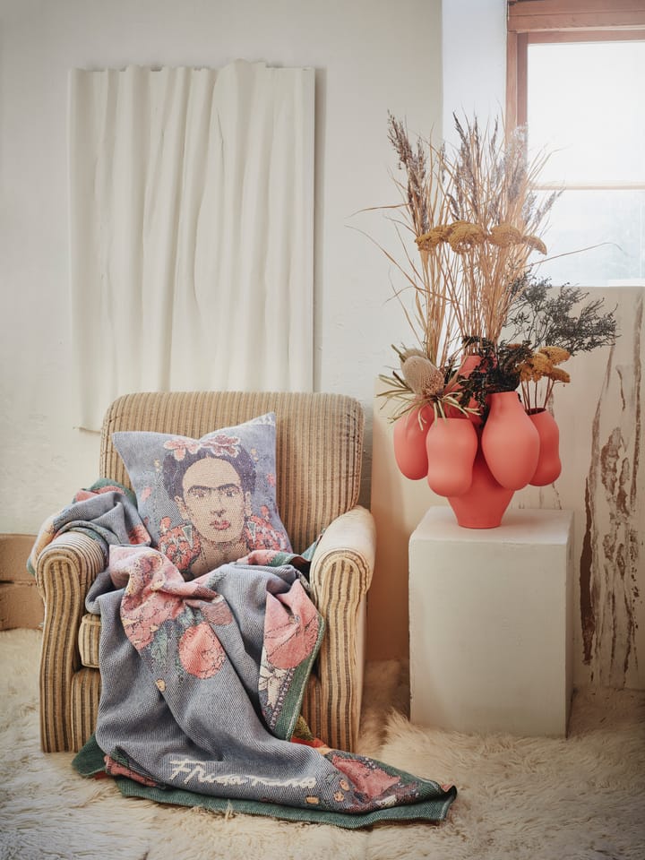 Frida Kahlo tæppe 140x170 cm, Vida Ekelund Linneväveri