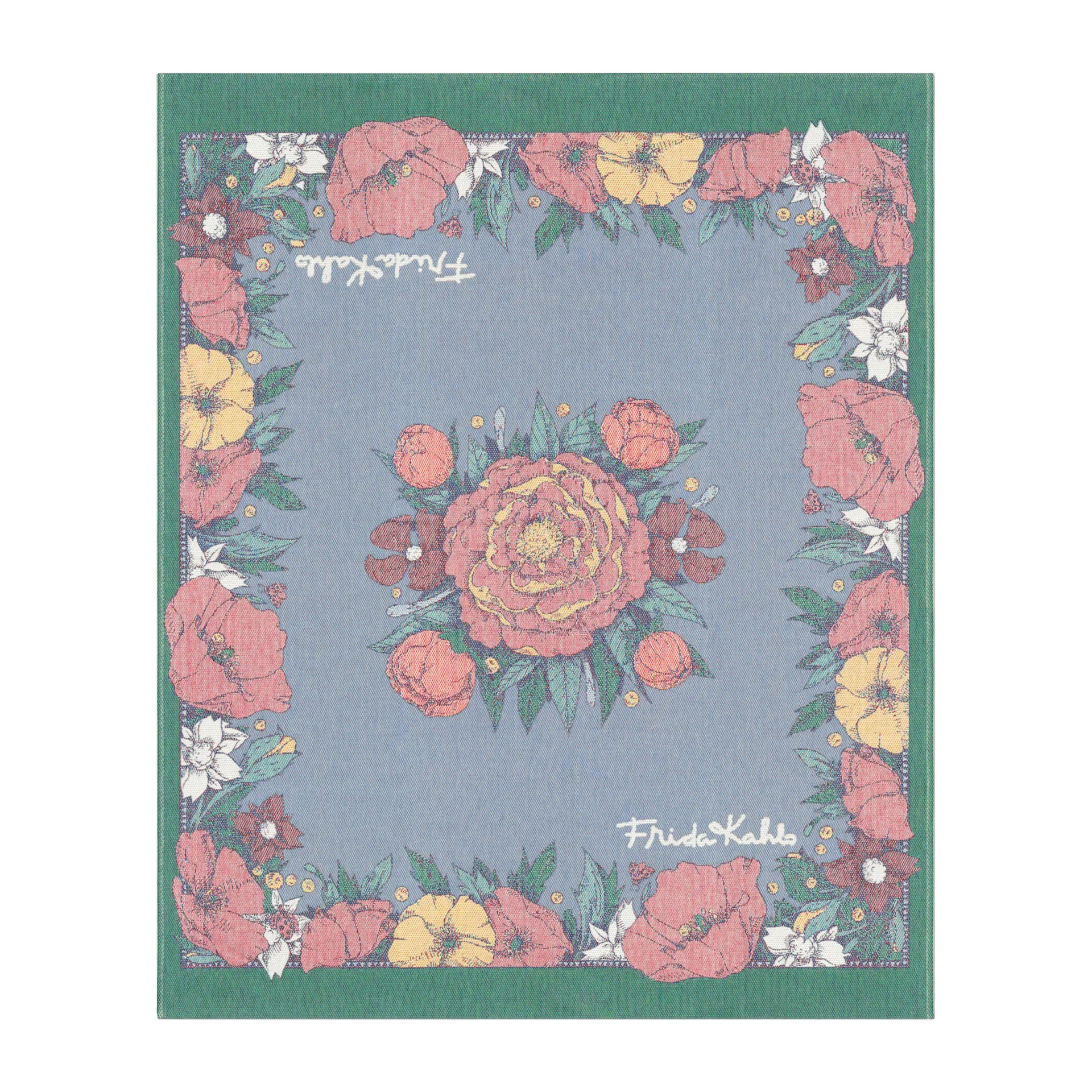 Frida Kahlo tæppe 140x170 cm, Vida Ekelund Linneväveri