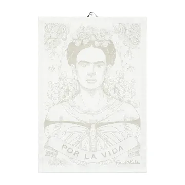 Frida Kahlo viskestykke 35x50 cm - Belleza - Ekelund Linneväveri