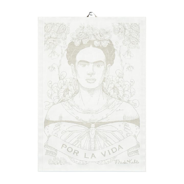 Frida Kahlo viskestykke 35x50 cm - Belleza - Ekelund Linneväveri