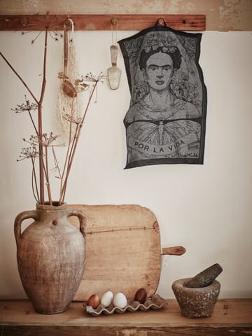 Frida Kahlo viskestykke 35x50 cm - Fuerza - Ekelund Linneväveri