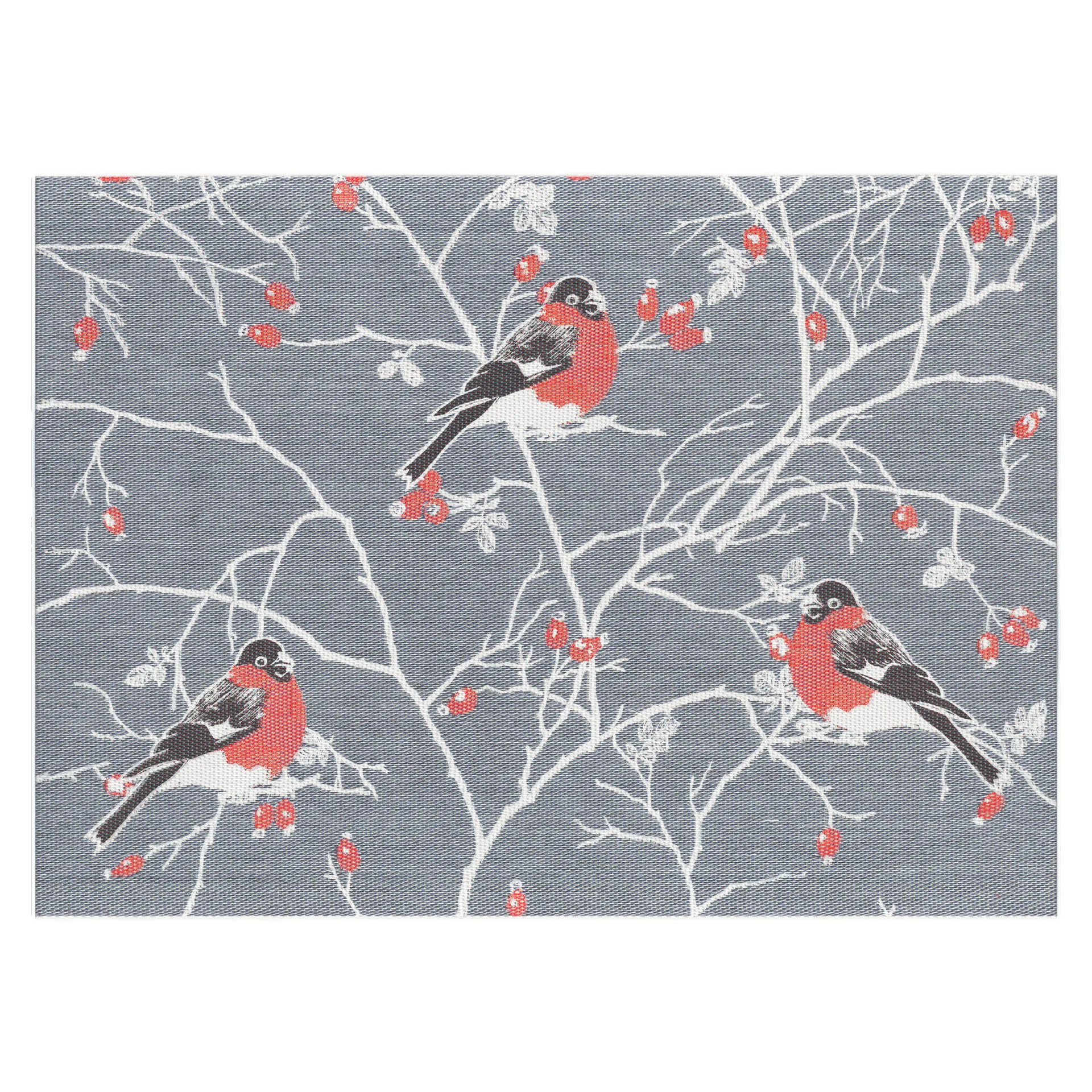 Frostkvist dækkeserviet 35x48 cm, Grå Ekelund Linneväveri