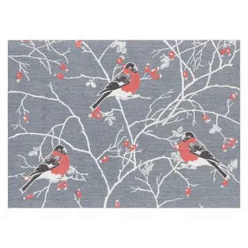 Frostkvist dækkeserviet 35x48 cm - Grå - Ekelund Linneväveri