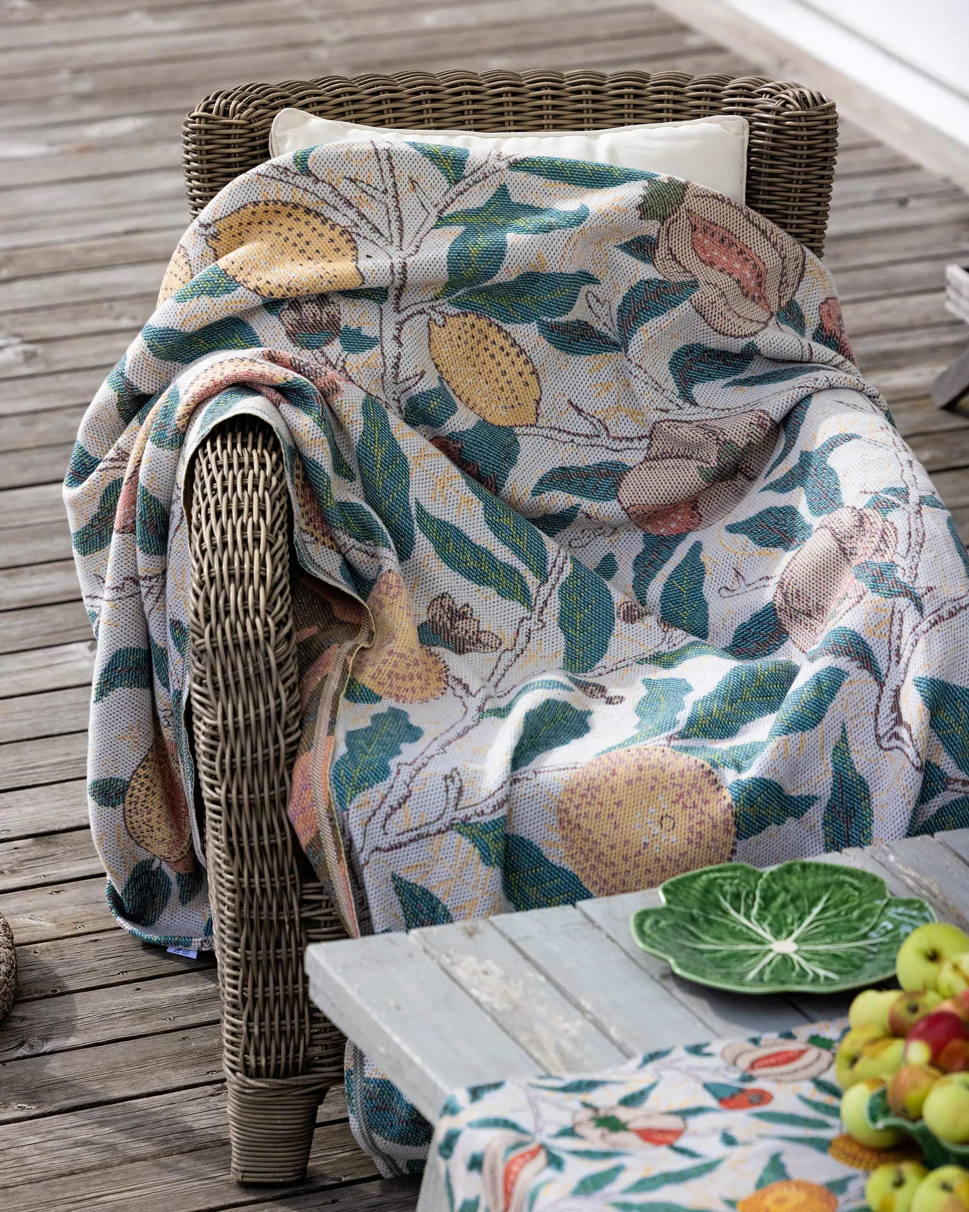 Fruit stofserviet 35x35 cm, Flerfarvet Ekelund Linneväveri