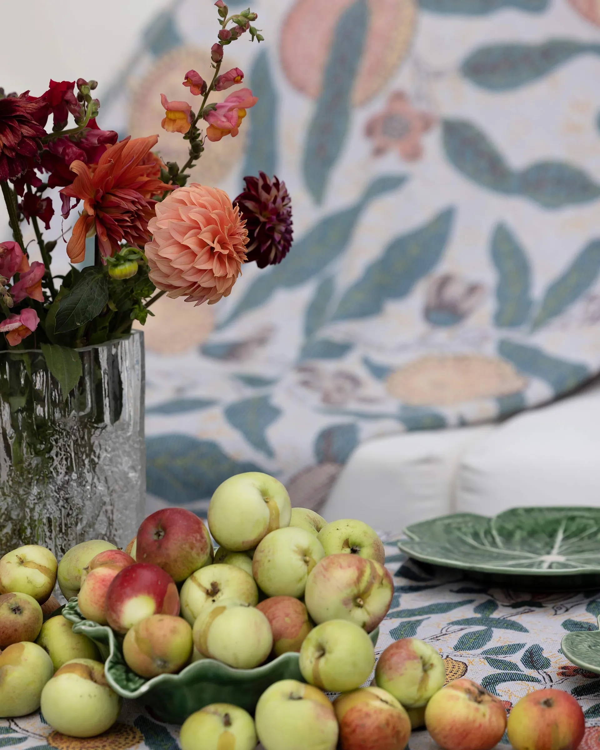 Fruit stofserviet 35x35 cm, Flerfarvet Ekelund Linneväveri