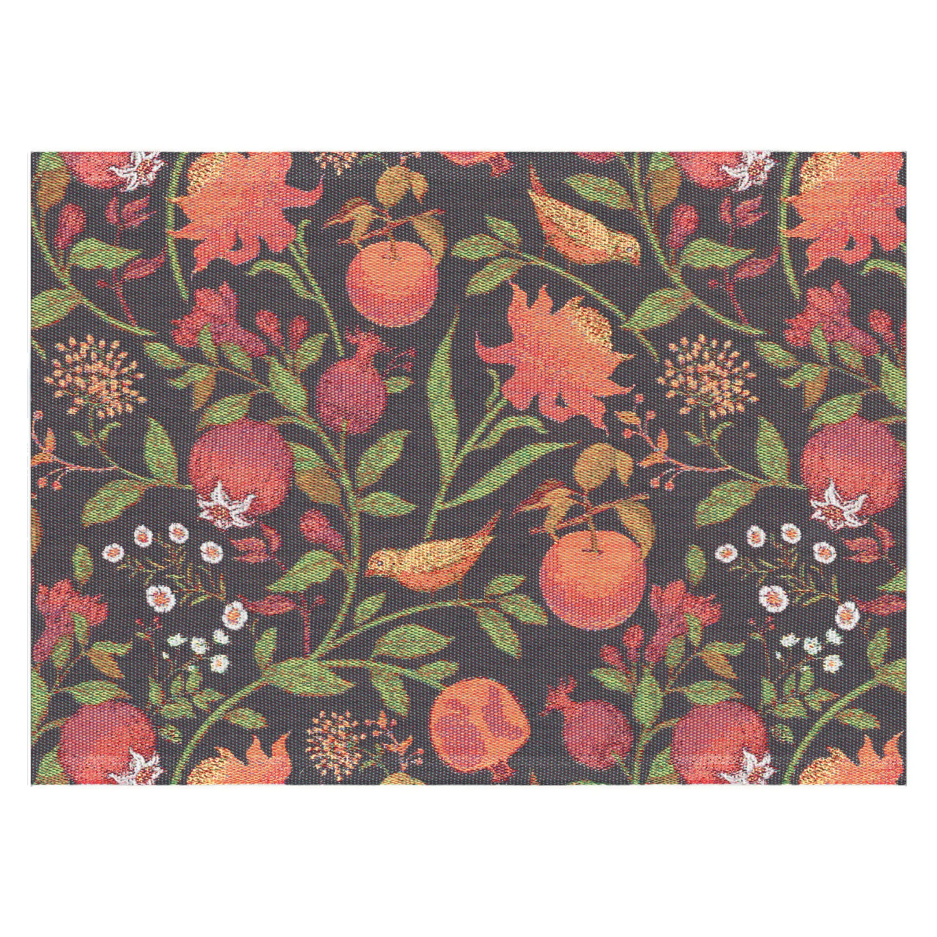 Fruktrik dækkeserviet 35x48 cm, Multi Ekelund Linneväveri