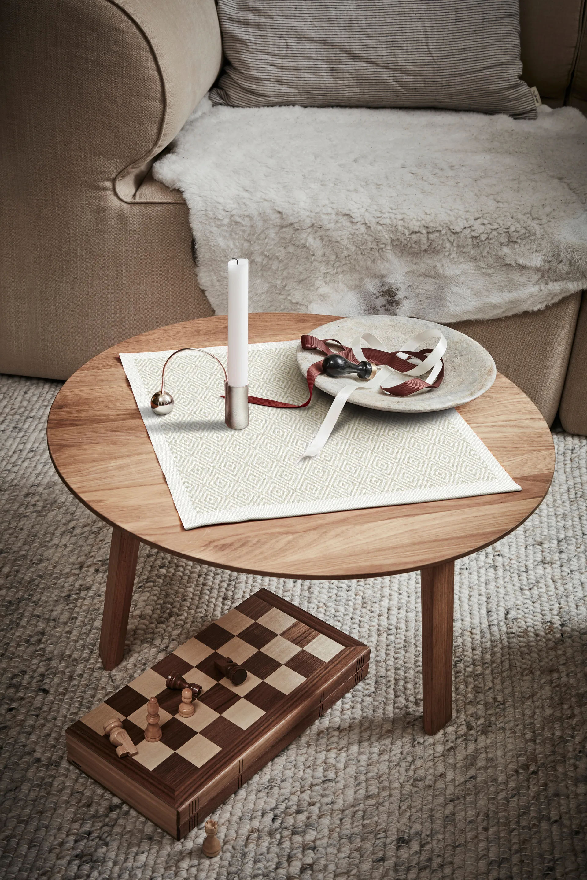 Gåsöga serviet ubleget, 35x35 cm Ekelund Linneväveri