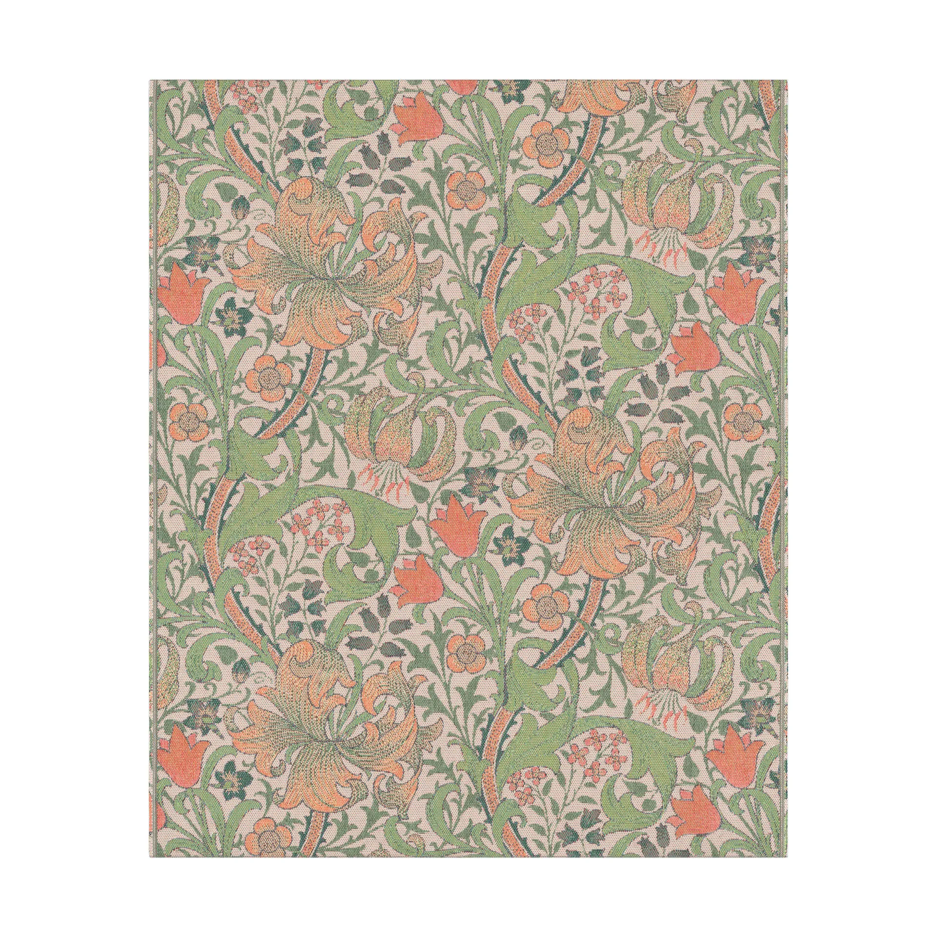 Golden Lily tæppe 140x170 cm, Flerfarvet Ekelund Linneväveri