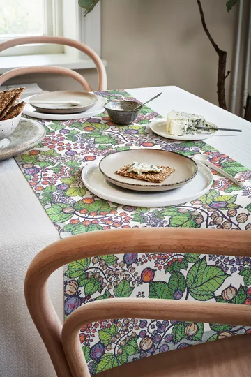 Gooseberries løber - 35x120 cm - Ekelund Linneväveri