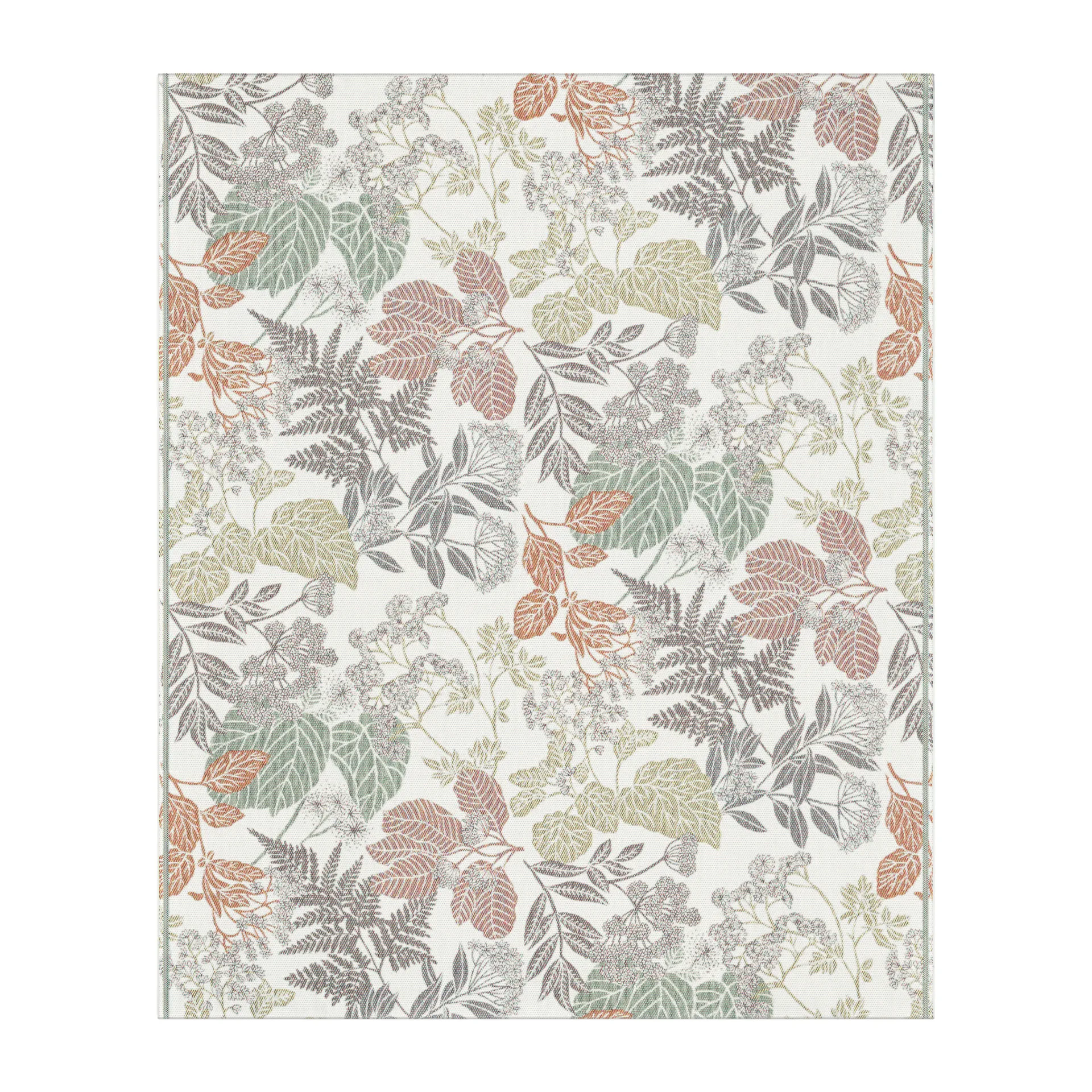 Höstnatur bomuldstæppe 140x170 cm, Brun Ekelund Linneväveri