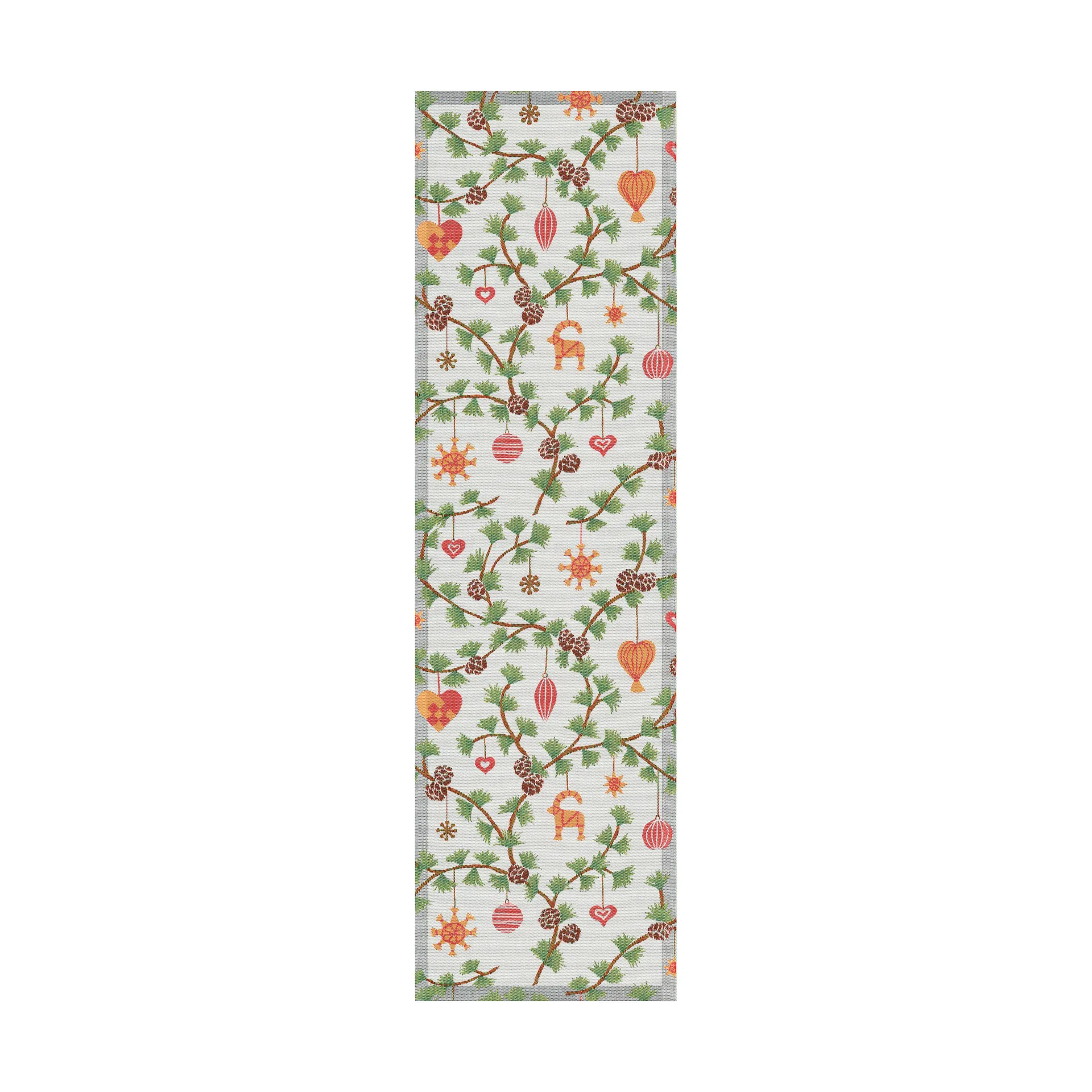 Julefröjd bordløber 35x120 cm, Flerfarvet Ekelund Linneväveri