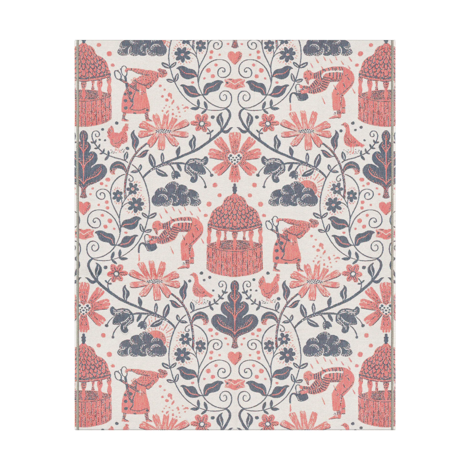 Kärleken plaid 140x170 cm, Flerfarvet Ekelund Linneväveri