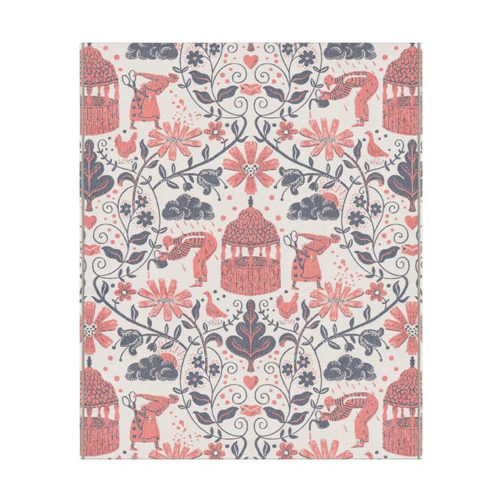 Kärleken plaid 140x170 cm - Flerfarvet - Ekelund Linneväveri