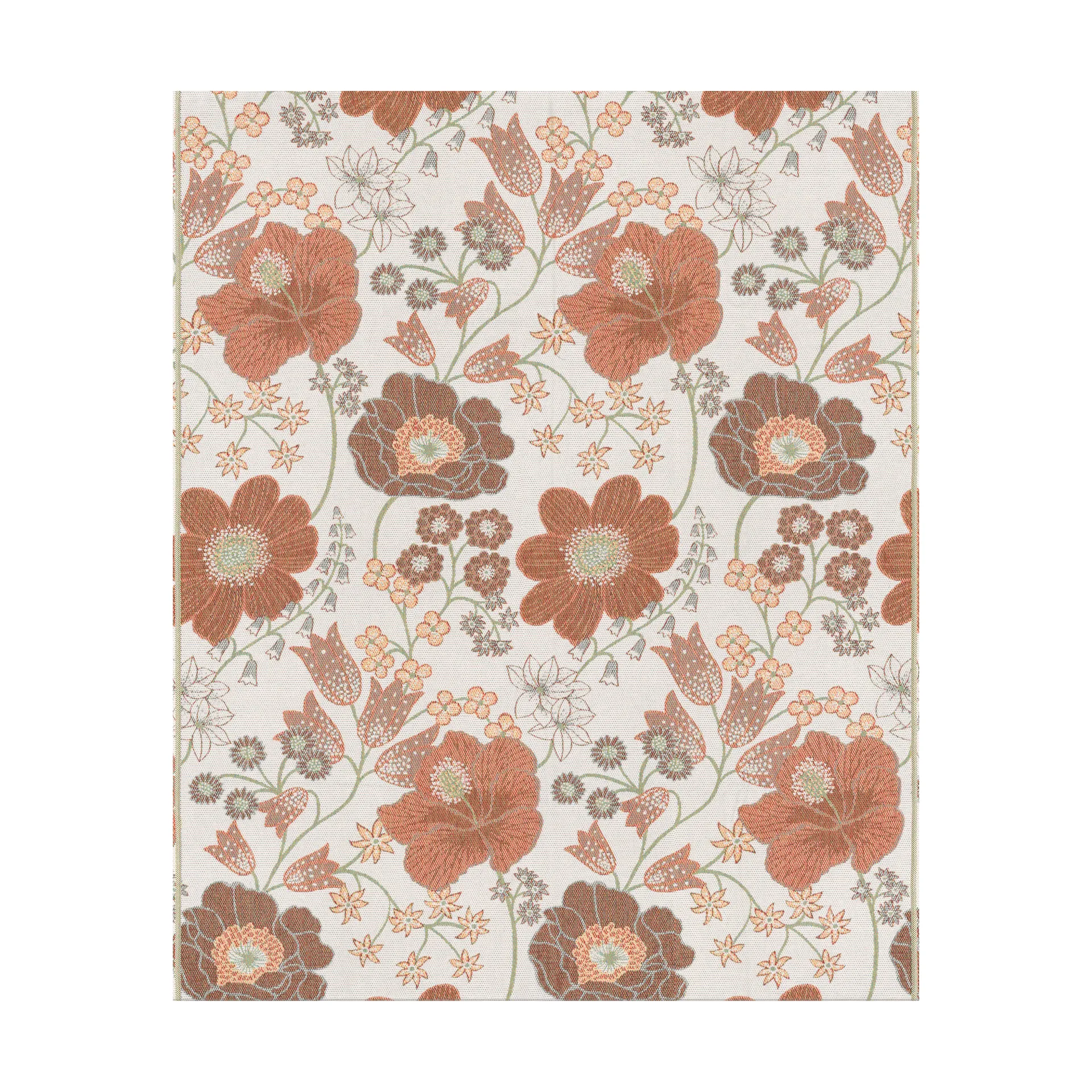 Kvällsblom plaid 140x170 cm, Flerfarvet Ekelund Linneväveri