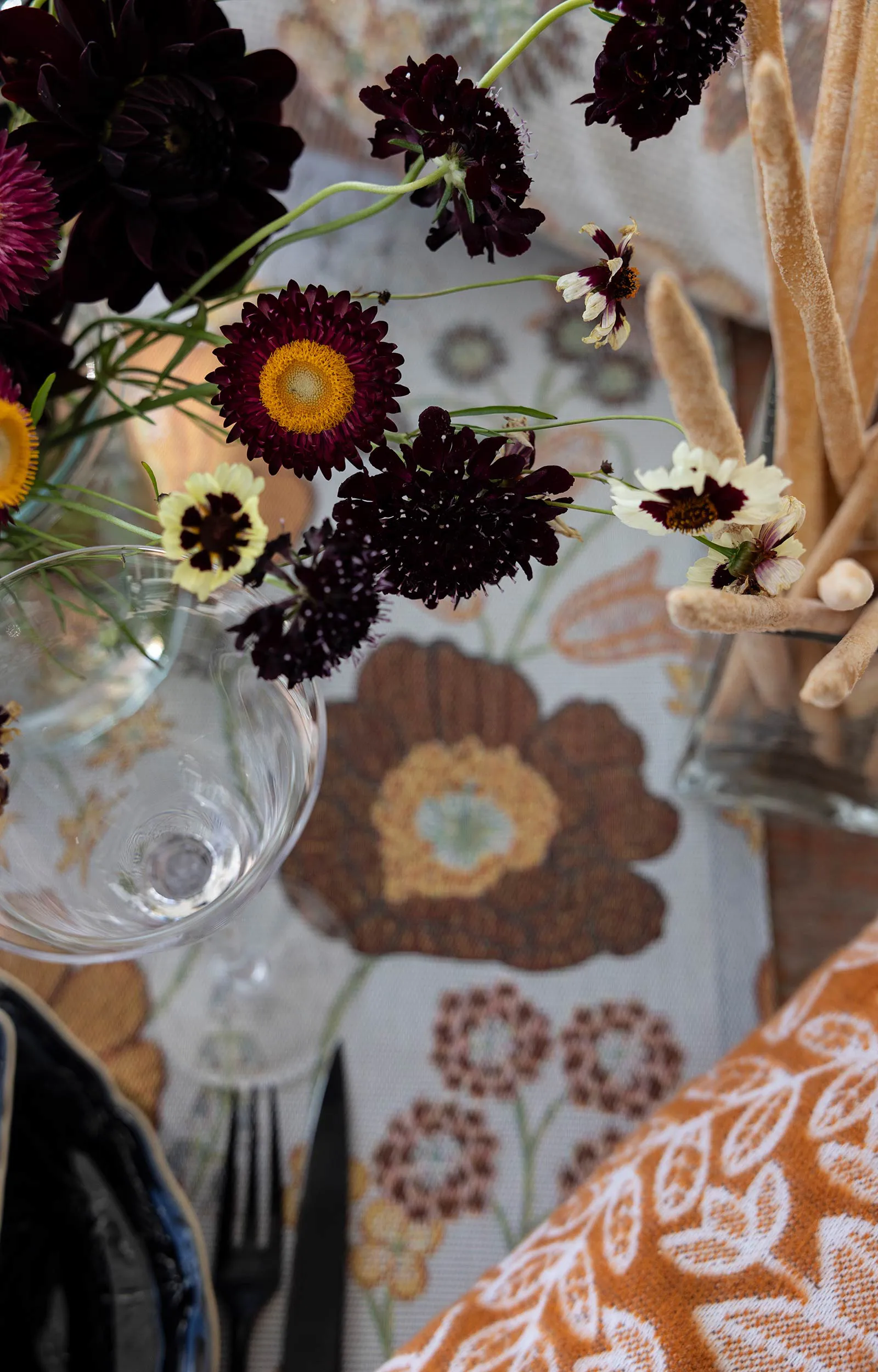 Kvällsblom pudebetræk 40x40 cm, Flerfarvet Ekelund Linneväveri