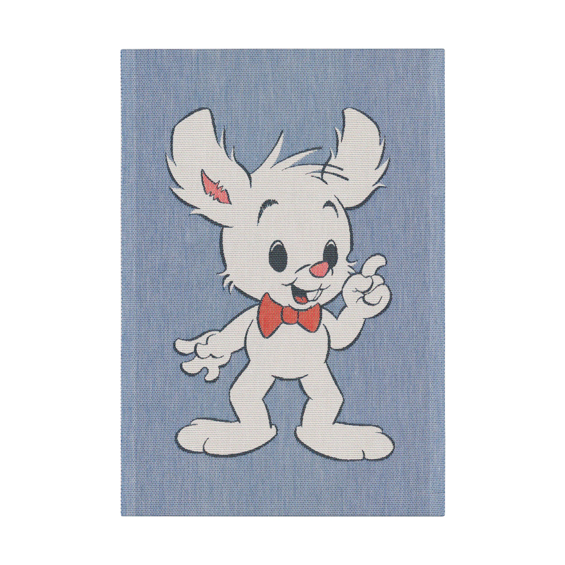 Lille Skutt viskestykke 35x50 cm, Blå Ekelund Linneväveri