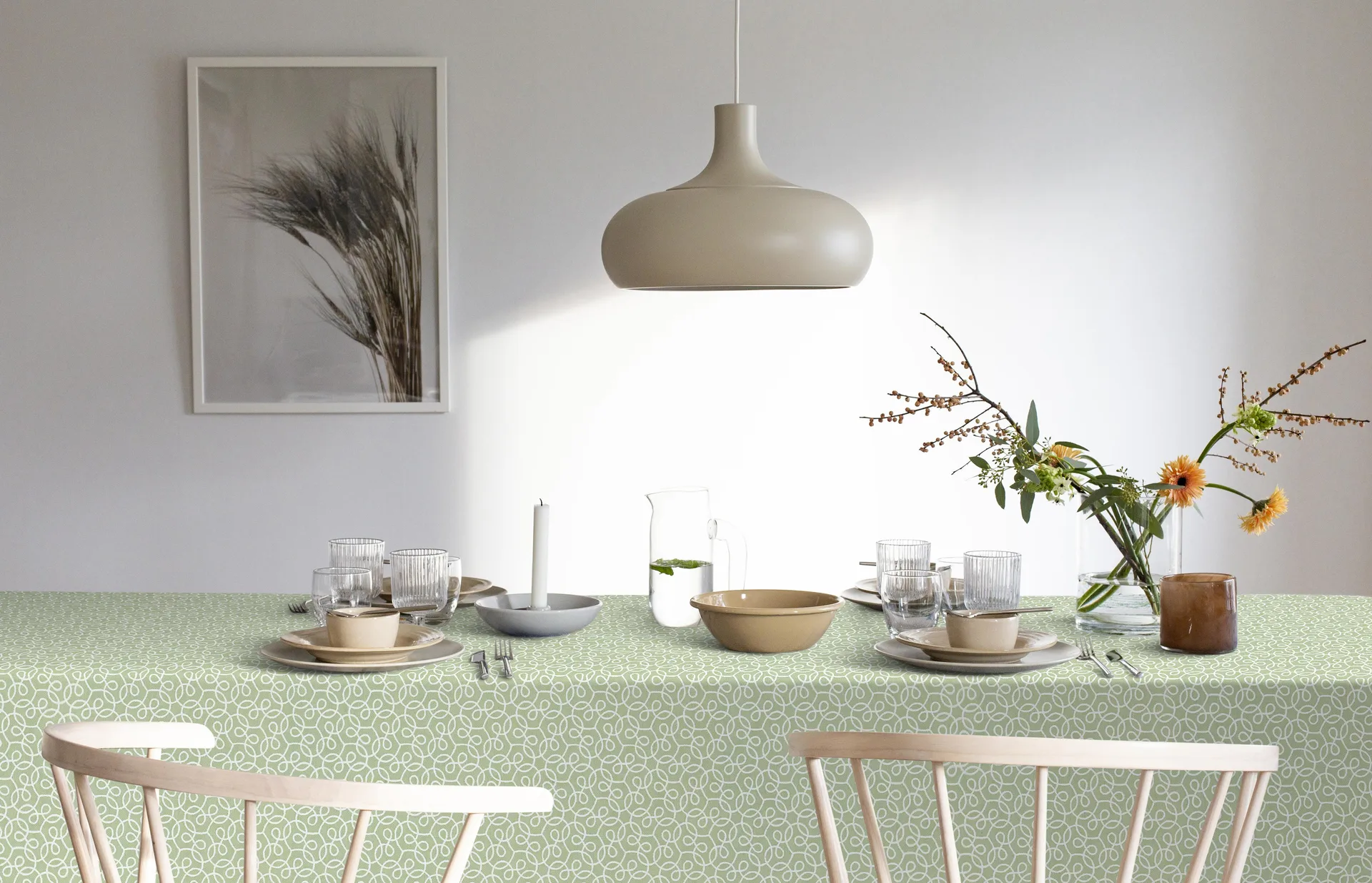 Lindblom borddug, 145x145 cm Ekelund Linneväveri