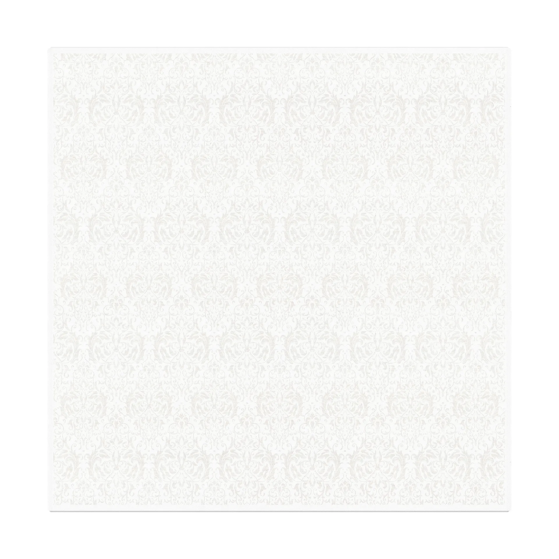 Medaljong borddug 150x150 cm, Hvid Ekelund Linneväveri