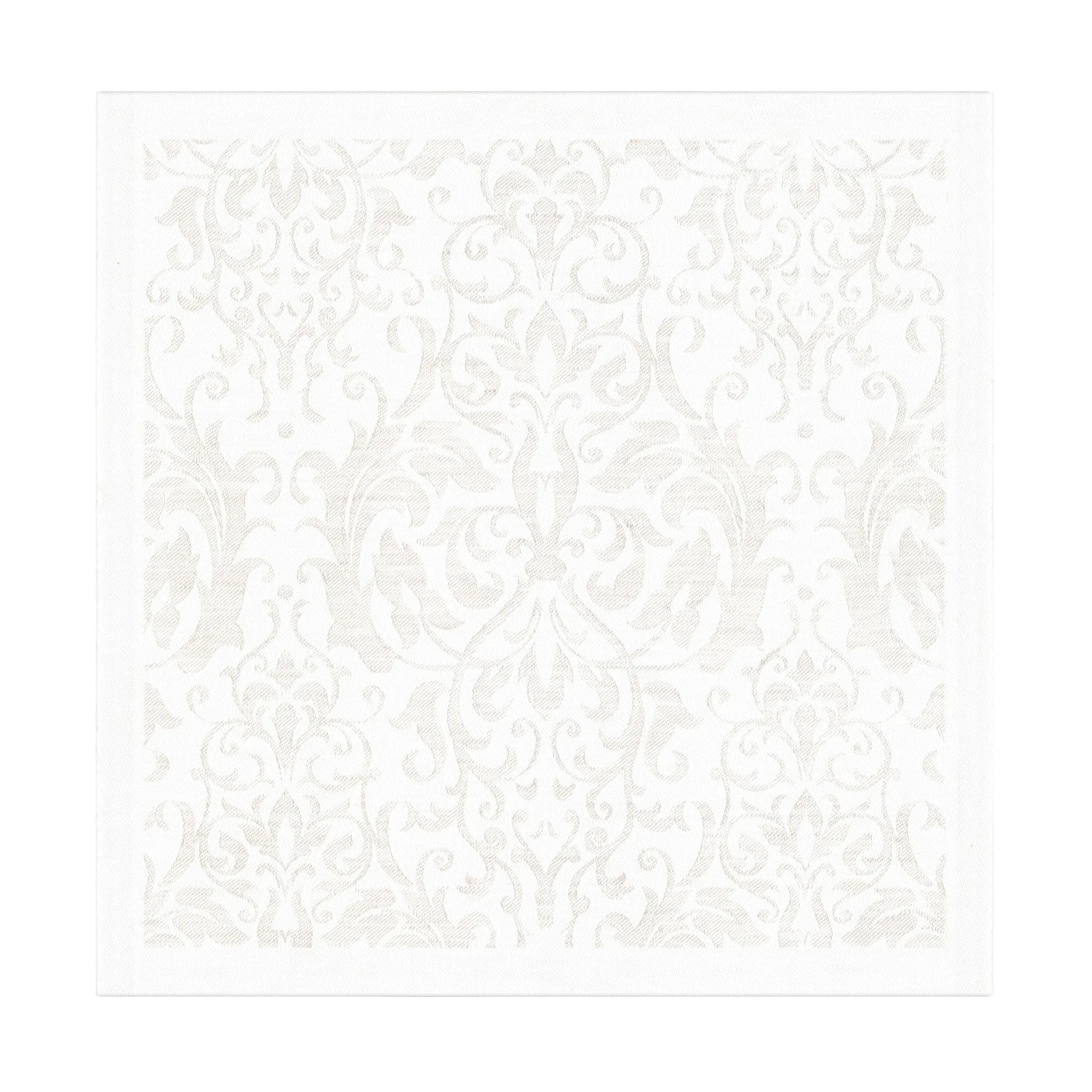 Medaljong serviet 35x35 cm, Hvid Ekelund Linneväveri