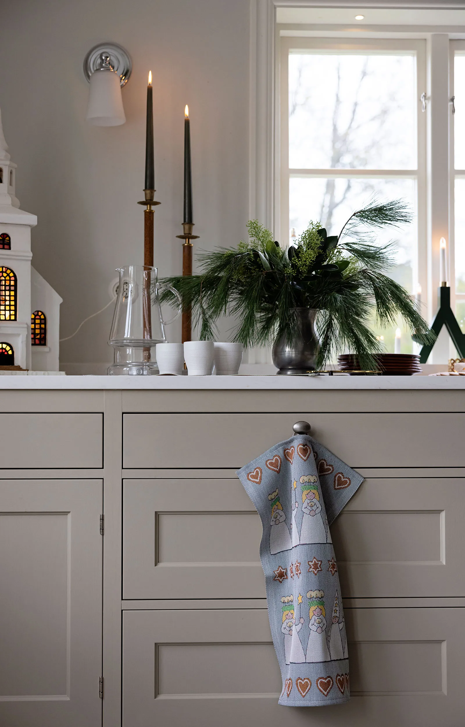 Mistelkvist bordløber 35x120 cm, Flerfarvet Ekelund Linneväveri