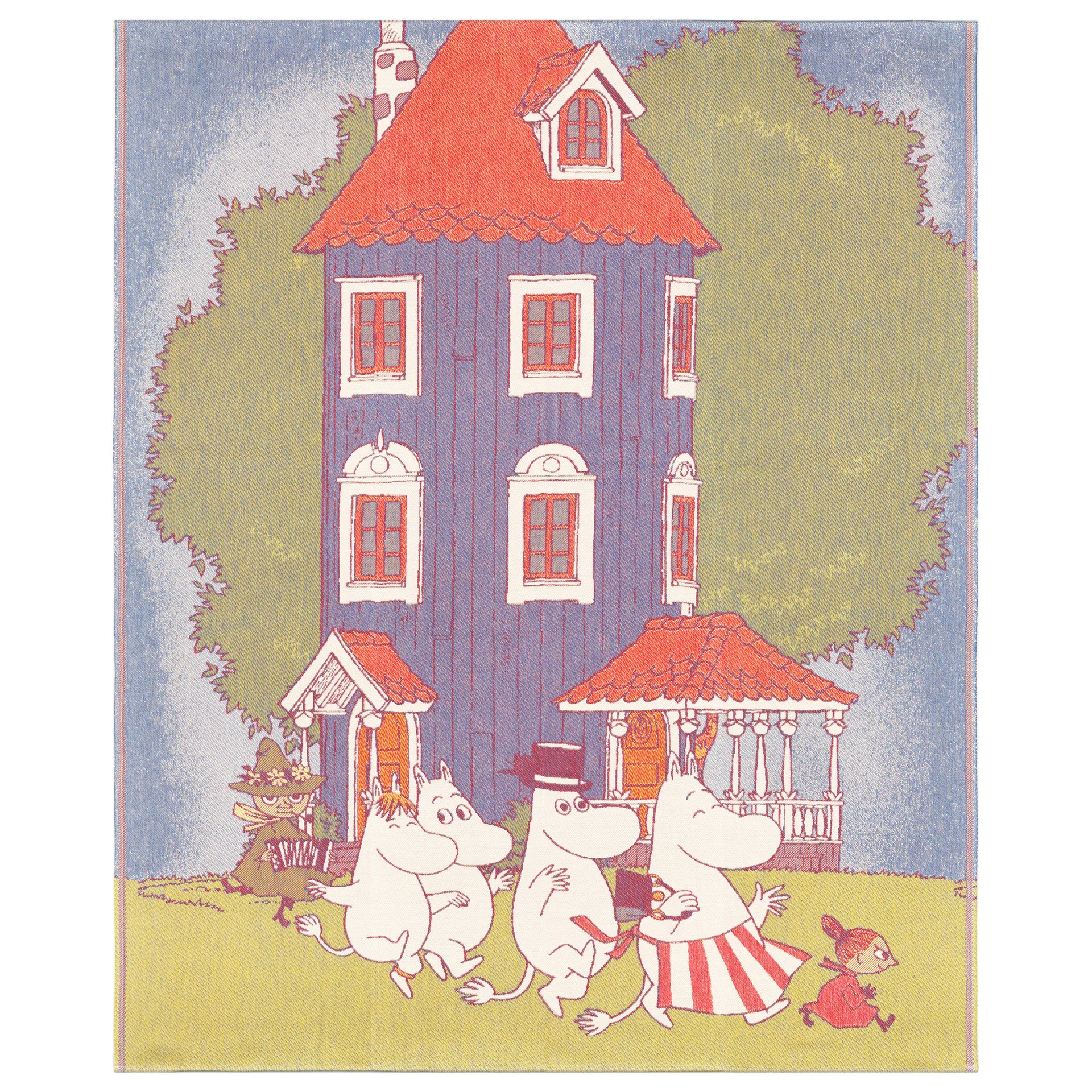 Moomin House tæppe 140x170 cm, Multi Ekelund Linneväveri