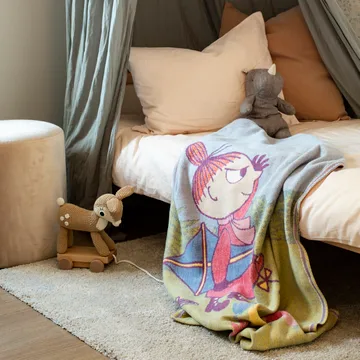 Mumin børnetæppe 72x105 cm - Windy - Ekelund Linneväveri