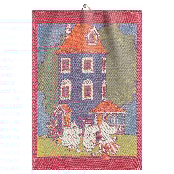 Mumin viskestykke 35x50 cm - Moomin House - Ekelund Linneväveri