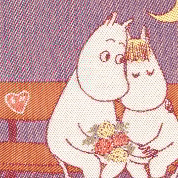 Mumin viskestykke 35x50 cm - Sweethearts - Ekelund Linneväveri