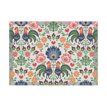 Rooster dækkeserviet 35x48 cm - Multi - Ekelund Linneväveri