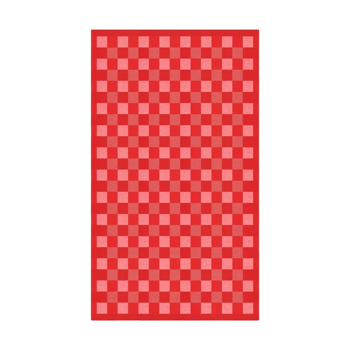 Schack dug rød - 150x210 cm - Ekelund Linneväveri
