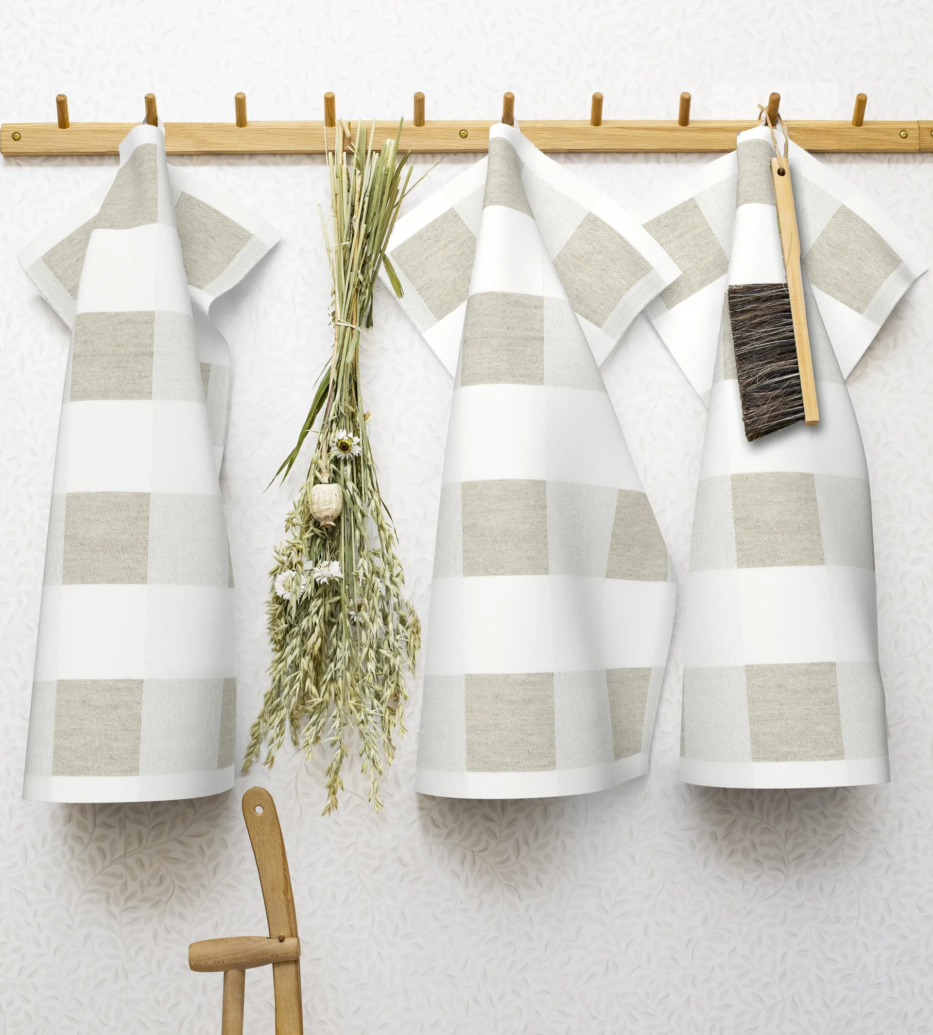 Schack viskestykke, 35x50 cm Ekelund Linneväveri