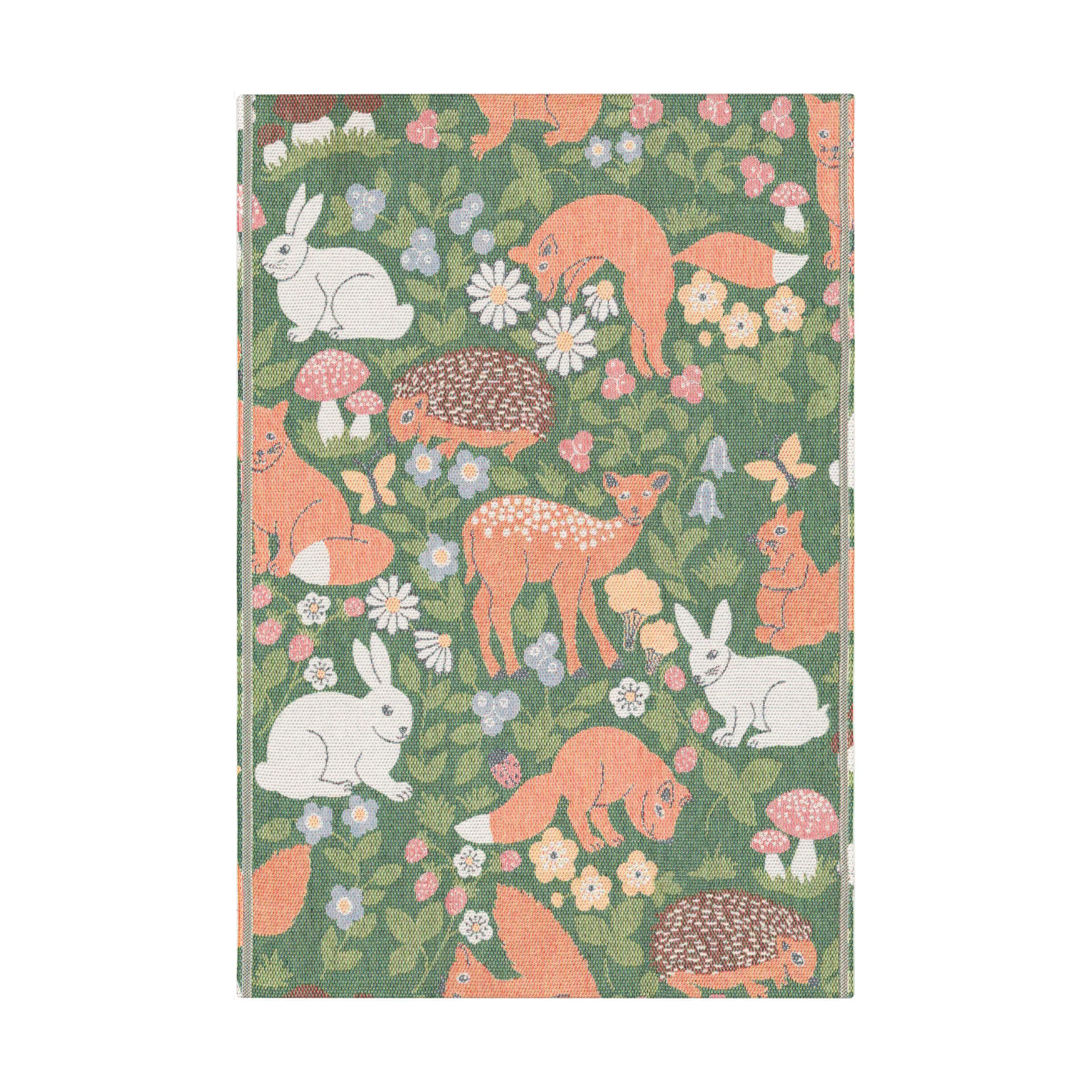 Skogslek baby tæppe 72x105 cm, Flerfarvet Ekelund Linneväveri