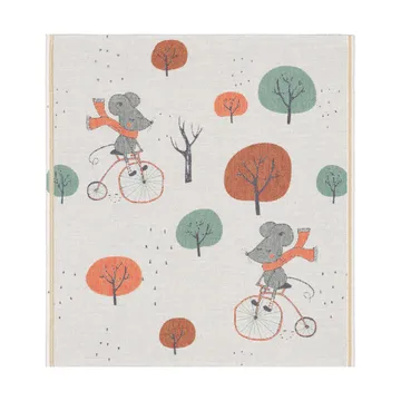 Skogsmus babytæppe 70x75 cm - Multi - Ekelund Linneväveri