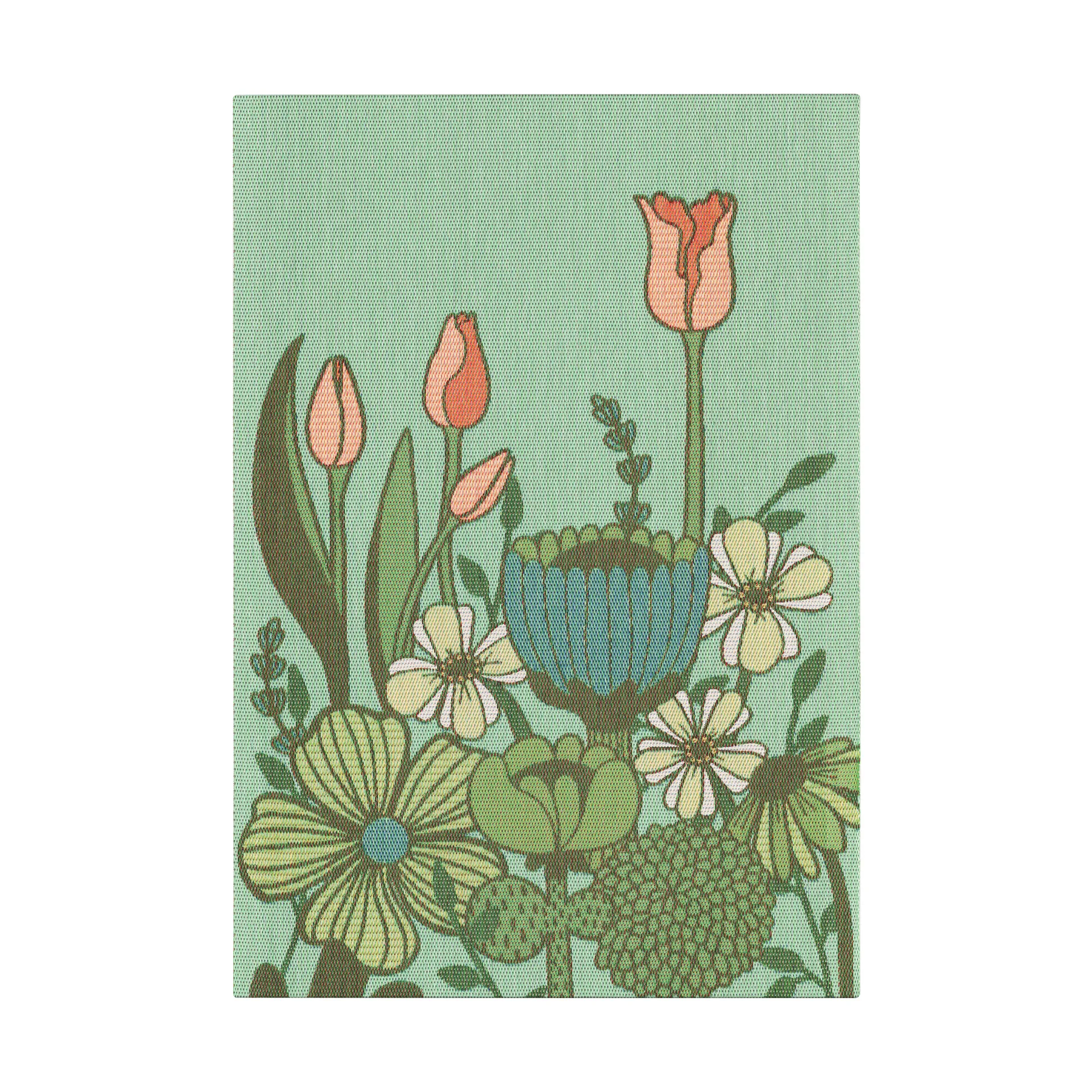 Soft Green viskestykke 35x50 cm, Grøn Ekelund Linneväveri