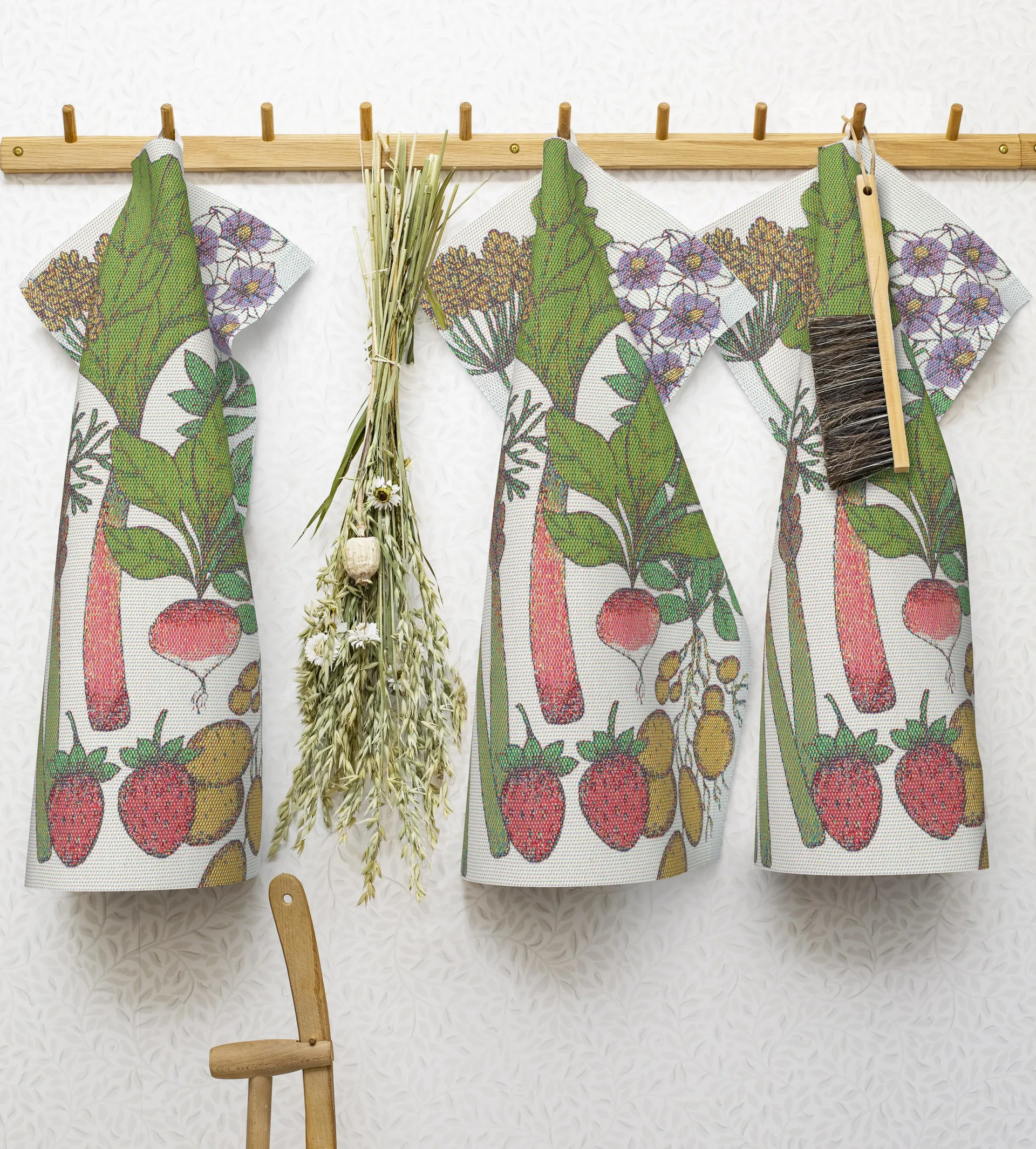 Sommerfornemmelser viskestykke, 40x60 cm Ekelund Linneväveri
